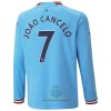 Maglia da Calcio a Maniche Lunghe Manchester City Joao Cancelo 7 Casa 2022-23 per Uomo